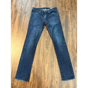 Bonobos THE Jetsetter Jeans Mens sz 32x34 (31x32*) Blue Dark Wash Slim Straight